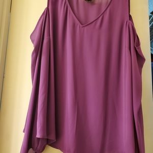 a.n.a. Cold Shoulder Dressy Blouse